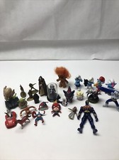 Junk Drawer Lot Of 20 Mcdonalds Toys Action Figures Star Wars Marvel Smurfs KG