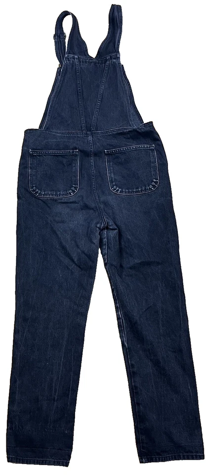 Mono para mujer American Apparel denim negro de algodón peto talla S Foto 2 de 4