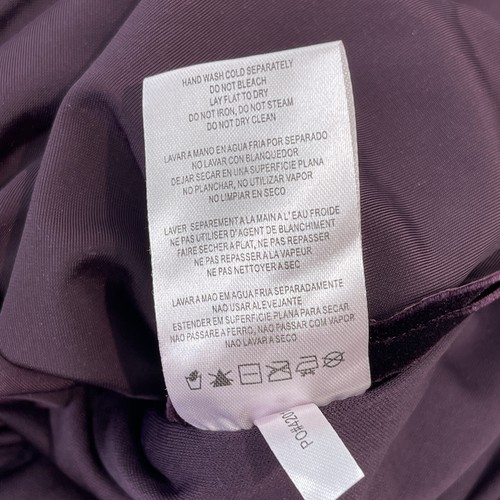 Alex Evenings Women's Short Velvet Cocktail Dress Beading Detail Sz 14W Wine - Picture 11 of 12
