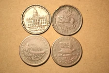 Quartet of nice Hard Times Tokens- Very Fine/EF