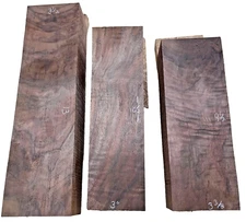 3 Great Claro Walnut blocks, dim. on blocks, dry, Turn, carve, 1 lot 31425-4
