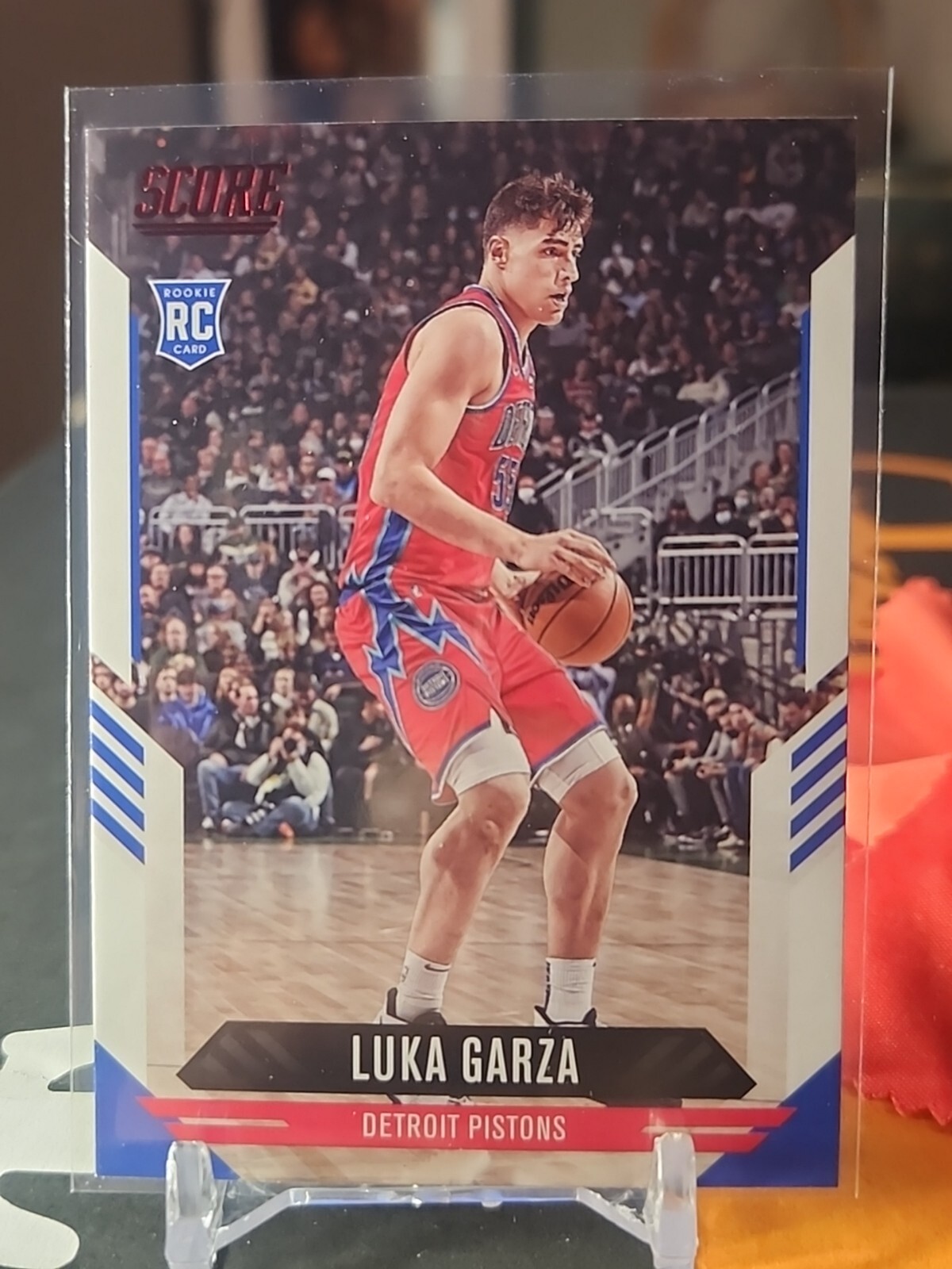 2021-22 Panini Chronicles Score Basketball #148 Luka Garza purple parallel RC  