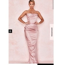 House of CB Corset Adrienne dress, Nude Pink, XS (regular Cups)