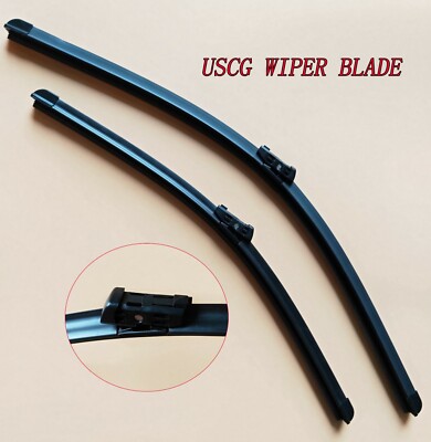 Front Wiper Blades Fit VW Golf With Push Button Arms 2013-2017 OEM Quality USCG