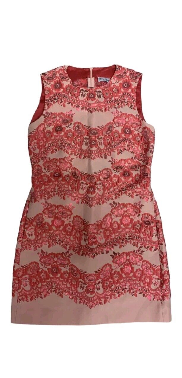 RED Valentino Lace Brocade Fit and Flare Dress Sz… - image 1
