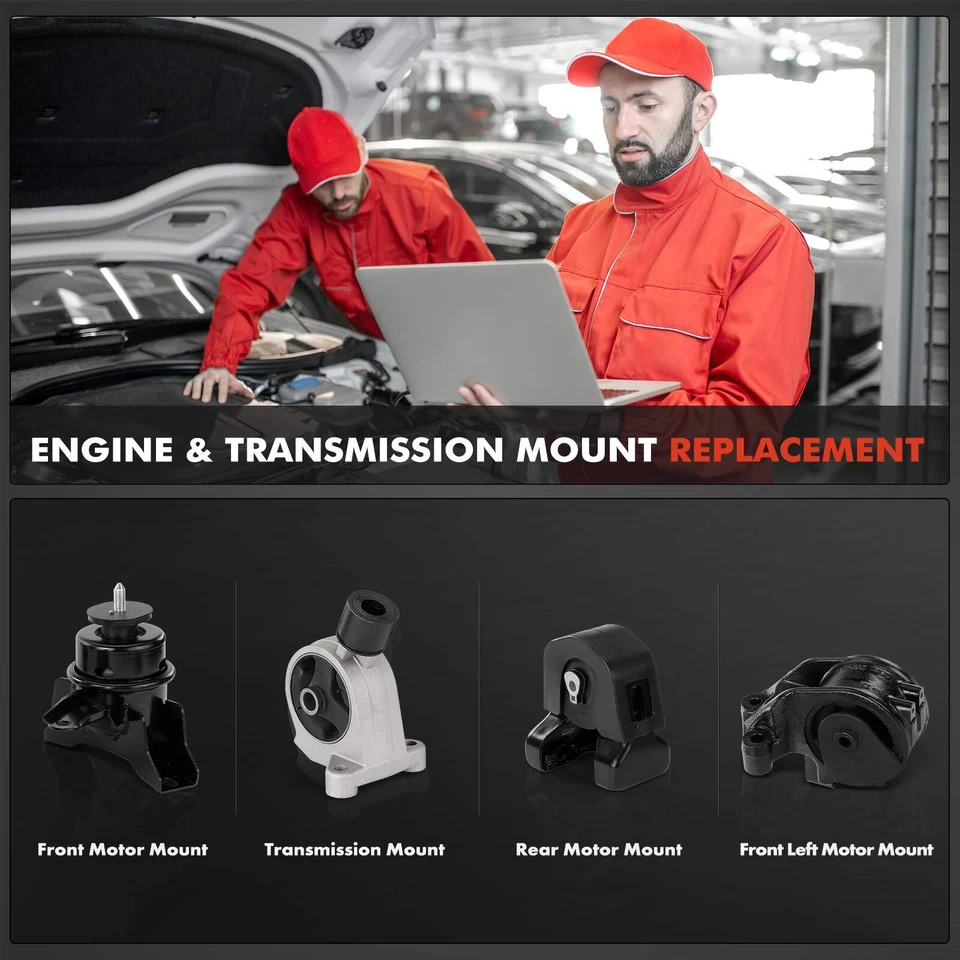 4x Motor y transmisión y montaje para Hyundai Entourage 07-10 Kia Sedona Foto 2 de 4