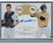 2016 Mac Williamson Panini Flawless Transitions GOLD 6/10 SF GIANTS 