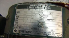 SM-Cyclo 3 Phase Motor 1/3hp / Gearbox CMHM034 14.7rpm  - Removed Fully Function