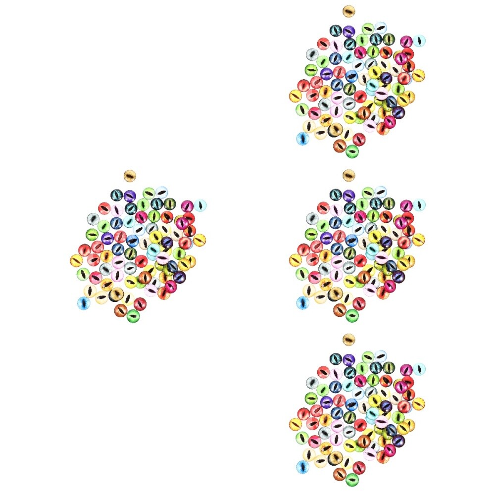 400 pz occhi per bambole in vetro occhi simulati decorativi fai da