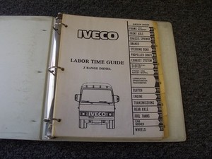 Iveco Z100 Z110 Z220 Z Range Diesel Truck Labor Time Guide Service