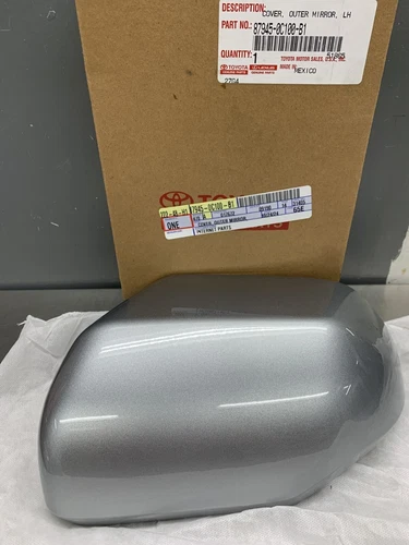OEM 2022-25 TOYOTA TUNDRA DRIVER SIDE MIRROR COVER CELESTIAL SILVER 1J9