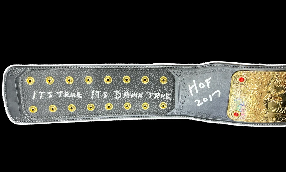 WWE KURT ANGLE SIGNED WORLD CHAMPIONSHIP COMMEMORATIVE BELT INSCRIBED JSA COA - Image 4 of 4