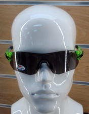 Tifosi Tsali Sunglasses Crystal Neon Green - Smoke/AC Red/Clear Lens Reg. 80