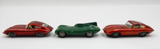 VINTAGE LESNEY E-TYPE JAGUAR No. 32  D-TYPE JAGUAR No. 41 DIECAST CARS, ENGLAND