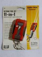 NEW - Swiss Tech - 11  in 1 - Key Ring Tool set