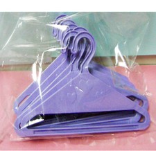 Lavender Doll-sized Clothes Hangers Set of 6 Fits Most 18-inch Girl Boy Dolls