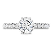 1.20 Ct Simulated Diamond Anniversary Engagement Ring 14K Real White Gold 6 7