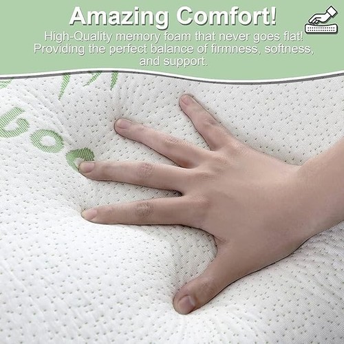 4-Pack Memory Foam Pillows Soft Supportive, Hypoallergenic Neck & Head Pillow. - Picture 2 of 16