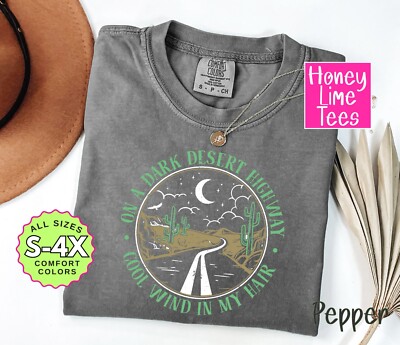 Dark Desert Highway T-shirt - Retro Travel Tee - Vintage Desert Vibes Road Trip