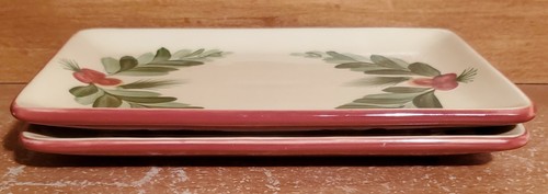Southern Living / Gail Pittman CHRISTMAS MEMORIES 8" Rectangular Tray set EUC - Picture 2 of 9