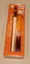 Calligraphy Pen Parallel color Orange 2.4 writing art school NEW