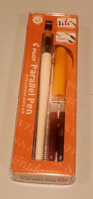 Calligraphy Pen Parallel color Orange 2.4 writing art school NEW