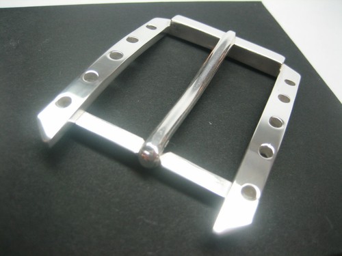 STERLING SILVER 925 BUCKLE WITH GENUINE LIZARD 1.5" BELT MADE IN U.S.A. - Picture 9 of 12