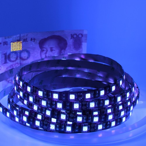 UV LED Strip Light 395-405nm 5050 Waterproof Tape For Fluorescence Party lamp - Picture 2 of 23