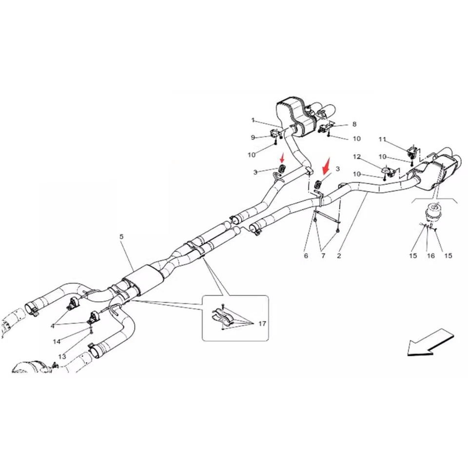 51854825 Exhaust Pipe Hanger Support Insultor for 2009-2019 Fiat 500 Foto 4 de 4