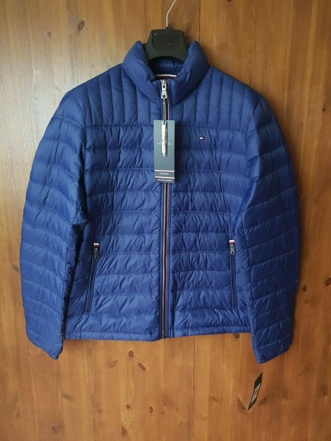 tommy hilfiger blue padded jacket