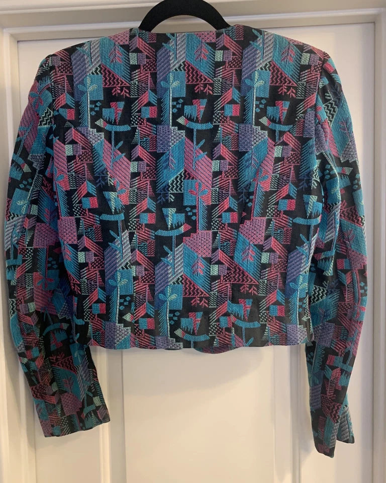 Hobby Horse Women's Western Show Jacket Size Small Teal Black Pink Purple 🐴 - Photo 4/4