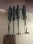 Star Wars Vintage Style Kenner X Wing Cannons 3D Printed Set of 4 Black