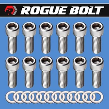 SBC INTAKE MANIFOLD BOLTS STAINLESS STEEL KIT 283 327 350 400 SMALL BLOCK CHEVY