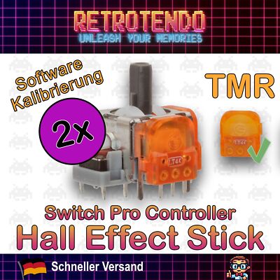 2x Switch Pro Controller Hall Effect TMR Magnet Analog Stick Drift Fix