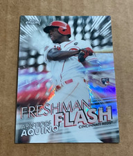 2020 Topps Chrome # FF-2 Freshman Flash Aristides Aquino Rookie Reds Free Ship