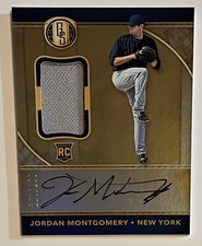 Jordan Montgomery RPA /199 RC 2017 Gold Standard ROOKIE PATCH AUTO JERSEY #34  