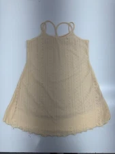 Shein Beige Spaghetti Strap Keyhole Tank Womens Size XL