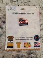1996 Atlanta Olympics American Flag USA Olympic Hat Lapel Pin; NOS