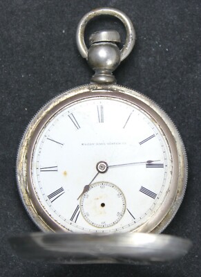 1881 Elgin Grade 81 18s 13j Pocket Watch w/ Sterling Hunter Case