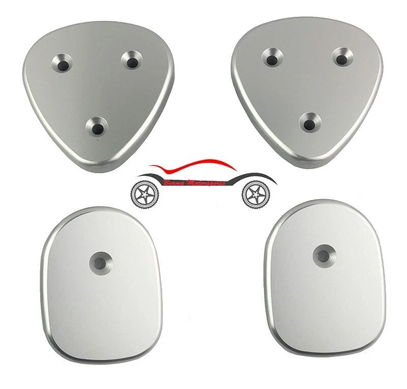 99-06 Chevy Silverado GMC Sierra Billet Aluminum Sun Visor Block Off Plate Kits - Image 2 of 4