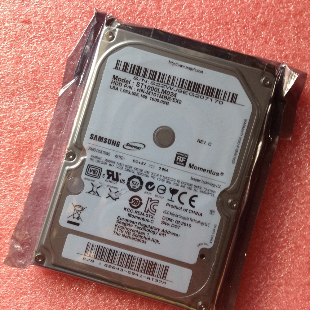 SAMSUNG ST1000LM024 1 TB 1000GB HDD 2,5" 8 MB 5400 RPM SATA Laptop ...