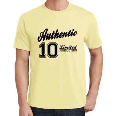 Herren Grafik T-Shirt 10 authentisch   10 Authentic   Geschenk 10. Geburtstag