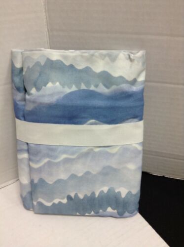 New Pottery Barn Rebecca Atwood Surf Organic Bed pillow Cover Sham KING Blue - Picture 4 of 4
