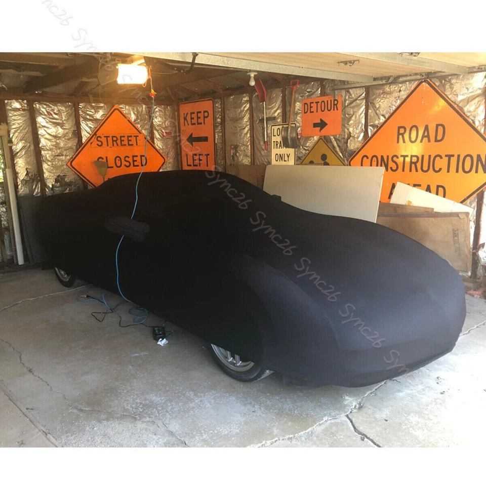 For Hyundai Genesis Coupe Indoor Satin Stretch Car Cover Scratch Dustproof BLACK - Изображение 2 из 4