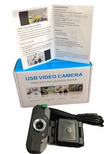 USB Video Camera - FULL HD 1080P Built in Stereo Mic Plug Play Spiral Focus -new