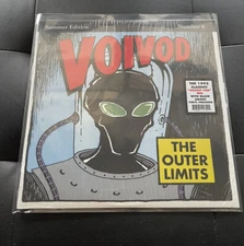 Voivod Outer Limits Rocket Fire Red w Black Smoke 2nd US vinyl record pressing