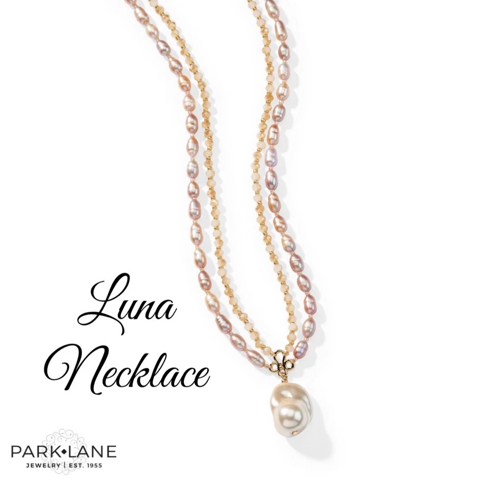 Park Lane Luna Freshwater Pearl Layered Necklace
