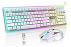 2.4G Wireless Gaming Keyboard and Mouse RGB Backlit Rechargeable for PC Laptop