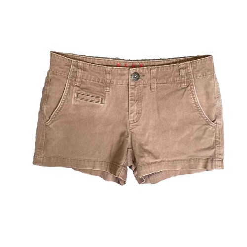 HOCAIES Women's Mid Rise Folded Hem Denim Shorts - Stretchy Jean Shorts For Juniors & Women - View #5