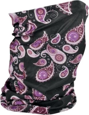 Zan Kopfbedeckung lila Paisley Fleece-gefütterte bunte Röhre - TF228
